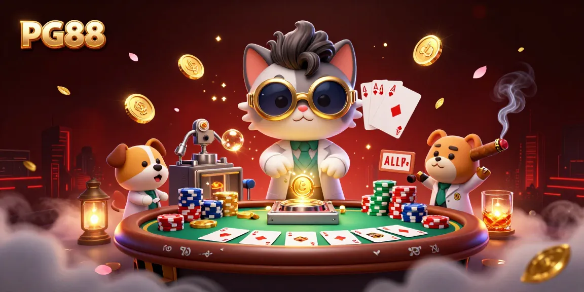 Win big on PG88 at this lively casino scene featuring poker action and thrilling elements.