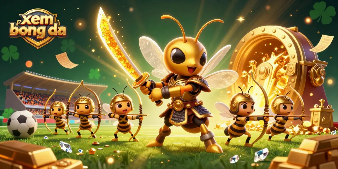 Experience xem bong da with a vibrant 3D sports betting scene featuring dynamic characters and engaging betting elements.