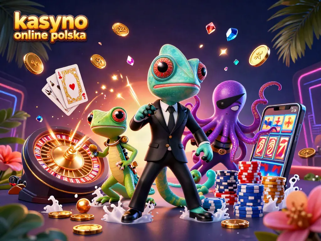 Experience kasyno online polska with secret agent characters amidst dazzling casino elements.