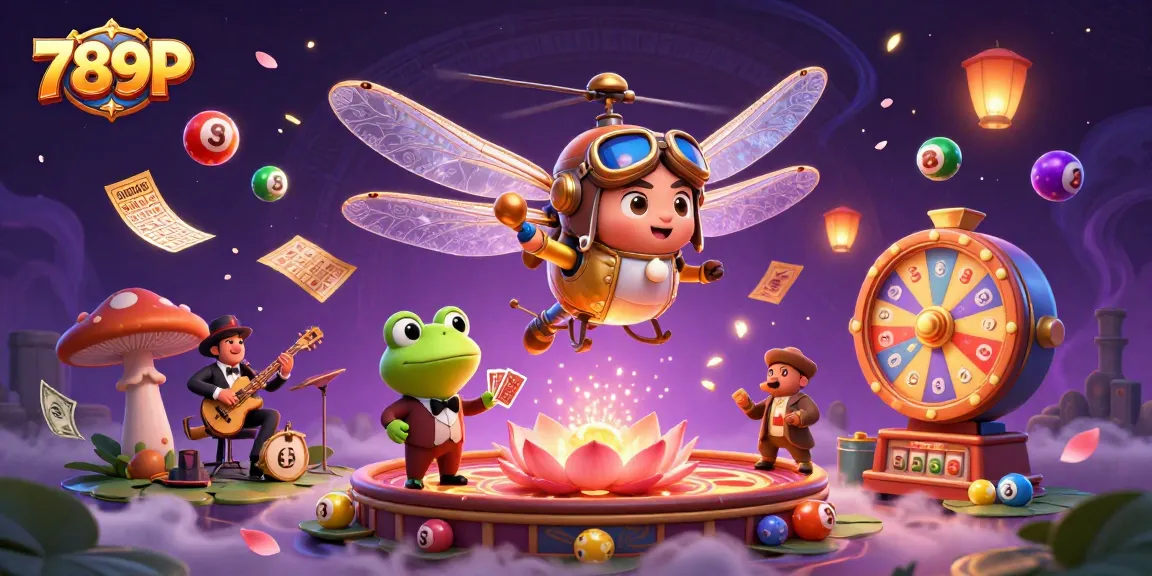Experience the excitement of 789P as a cartoon dragonfly casino pilot joins a frog dealer and cricket jazz band.