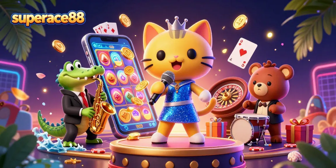 Experience thrilling gaming at superace88 with vibrant slot games and lively characters.