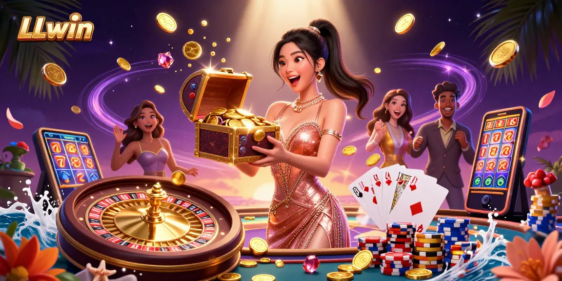 LLwin offers thrilling gaming experiences with vibrant treasures and a rich casino atmosphere.