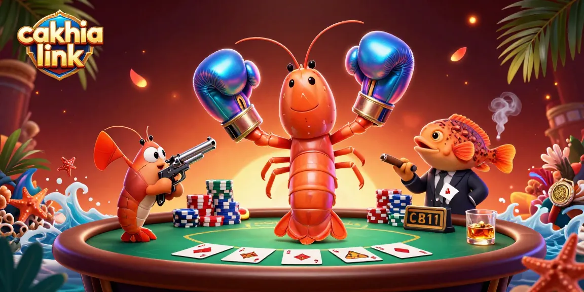 Engage with vibrant cakhia link action in a casino-themed scene featuring dynamic poker elements.