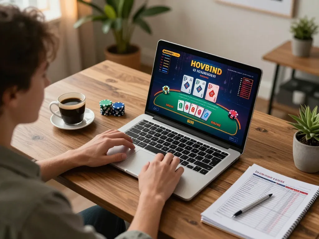 Engaging in live dealer blackjack on 98wincom in a stylish home office.