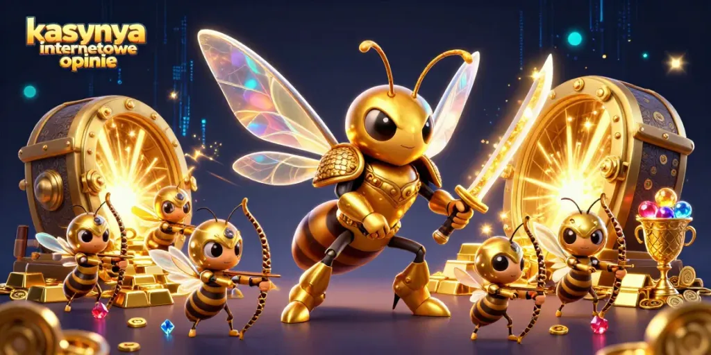 Engage with kasyna internetowe opinie as golden characters battle for treasure in a vibrant casino world.