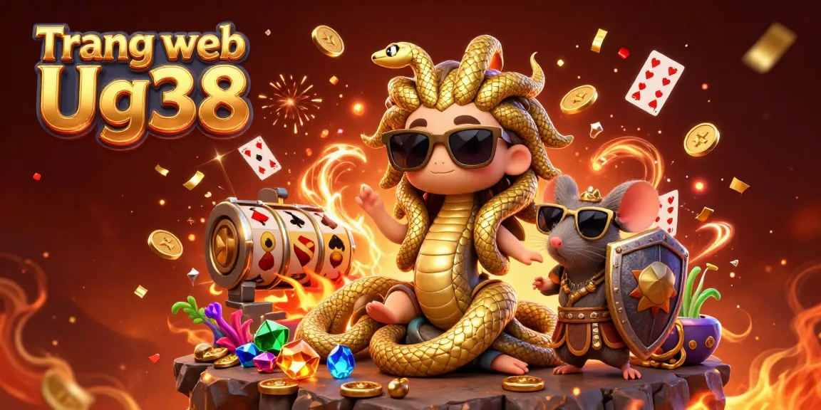 Win big with Trang web Ug38 in this vibrant casino illustration featuring Greek mythology characters.