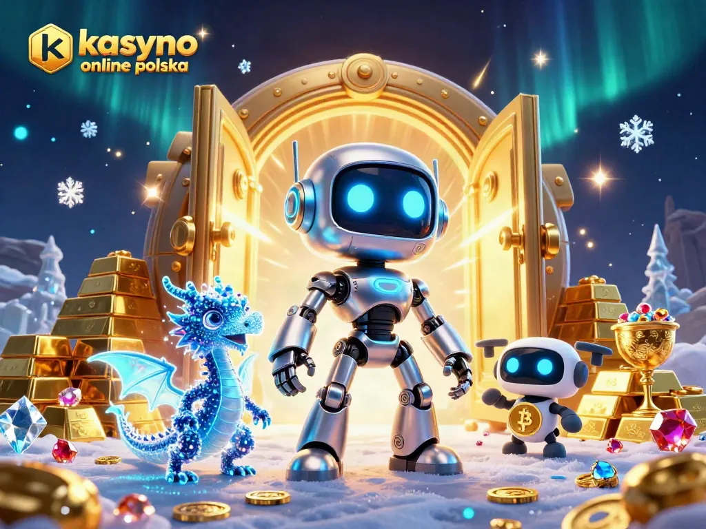 Experience kasyno online polska with a vibrant robotic scene featuring dynamic gaming elements.