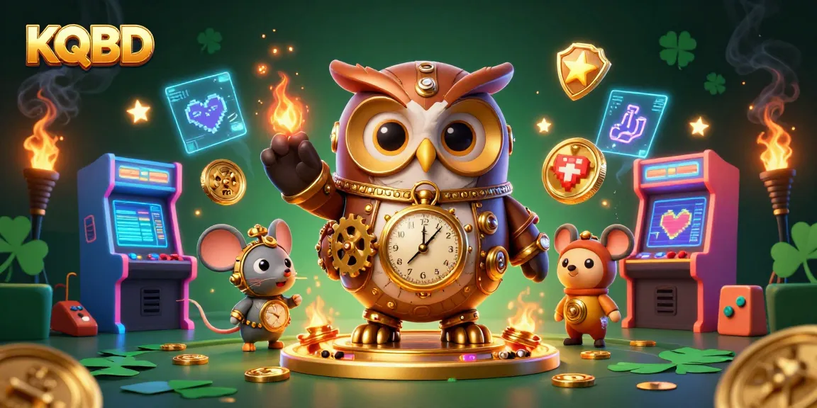 KQBD betting strategies illustrated by a time-traveling owl in a dynamic, futuristic casino setting.
