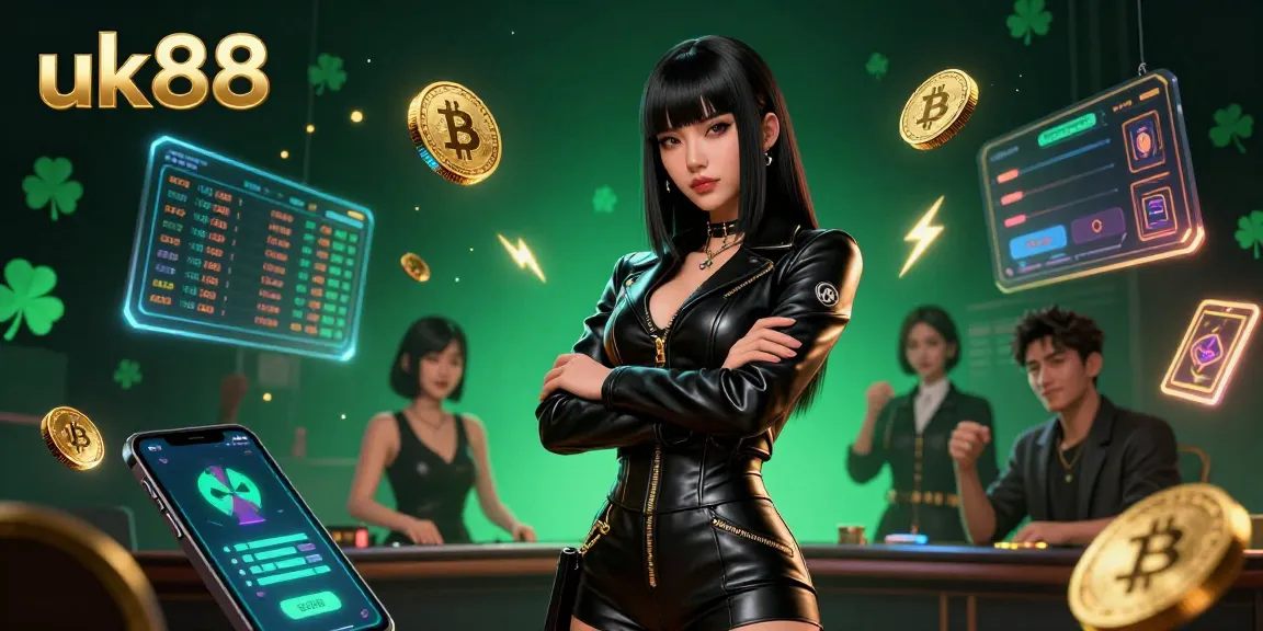 Experience winning strategies at uk88 with immersive 3D gaming elements in a futuristic casino.