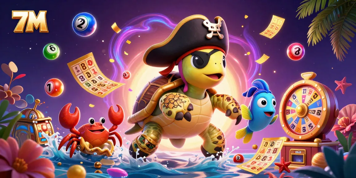 Experience the thrill of 7M gaming with vibrant characters and dynamic casino elements.