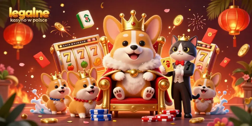 Engage in exciting gameplay at legalne kasyno w polsce with royal characters and vibrant casino elements.