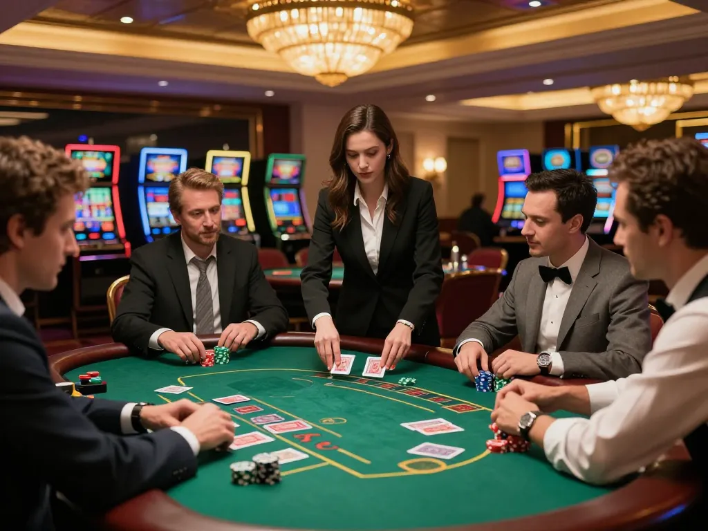 Experience kenzototo login excitement with dynamic blackjack gameplay shown at a sophisticated casino table.