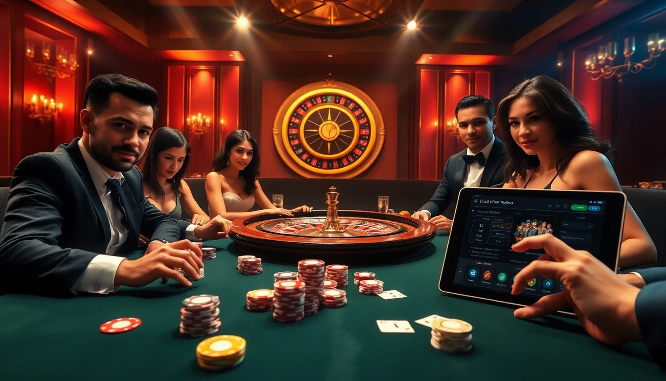 Playing poker at the C168 COM casino, showcasing luxury, excitement, and high-stakes competition.