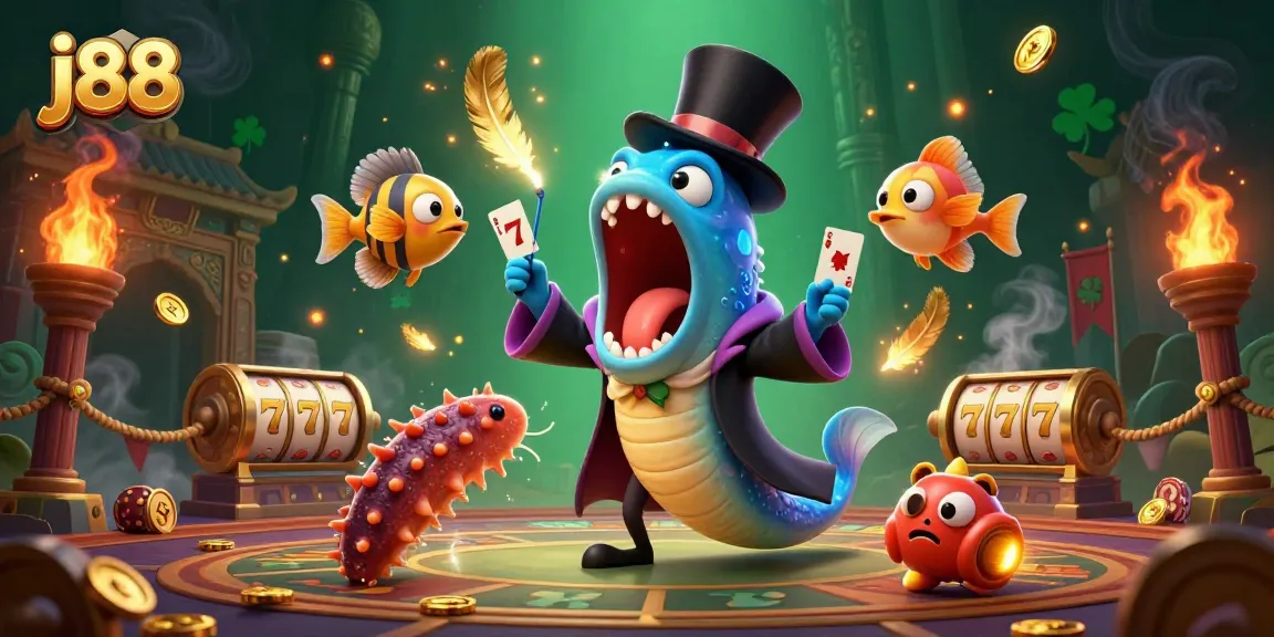 Experience exciting j88 casino magic with the gulper eel and anglerfish spotlighting the action!