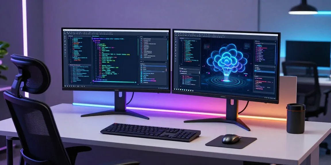 ae888black - Advanced AI technology workspace demonstrating cloud computing solutions and software development.