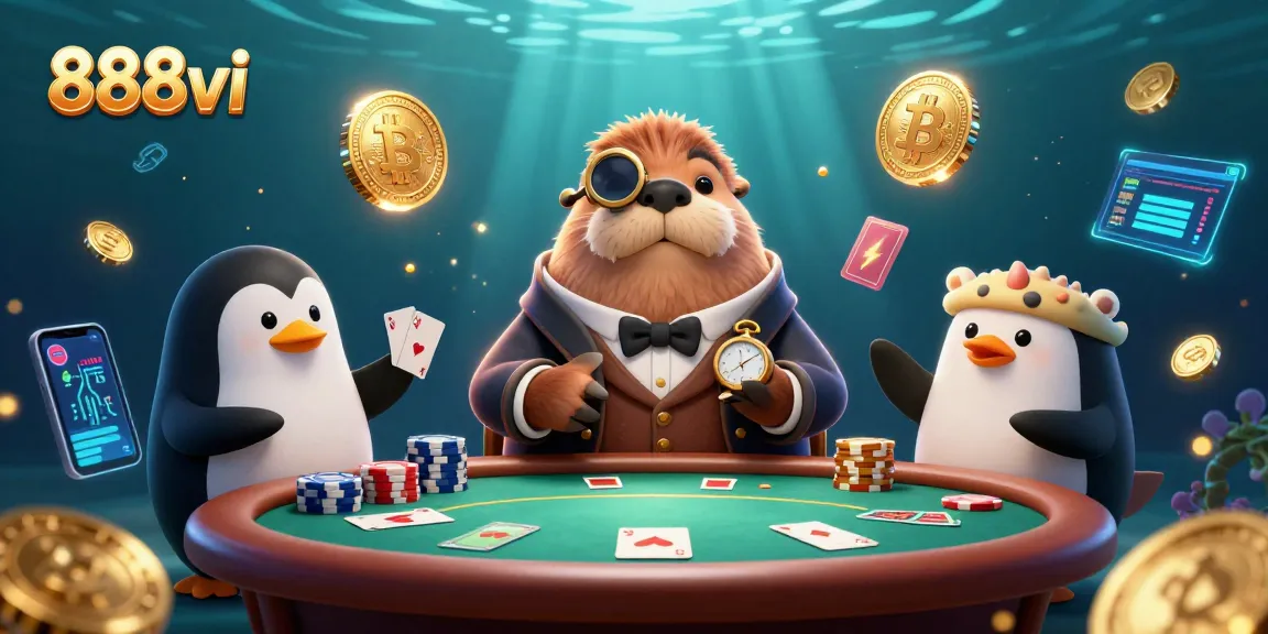Engage in thrilling games at 888vi with colorful poker and crypto elements enriching the gaming atmosphere.