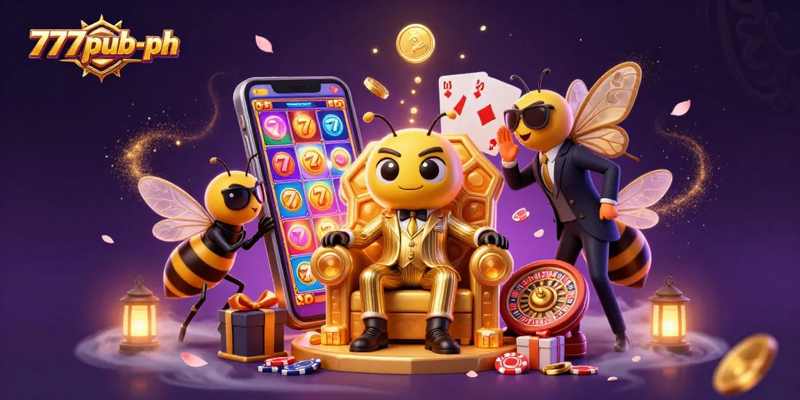 Join the excitement at 777pub-ph with a vivid illustration of a casino scene featuring dynamic game elements.