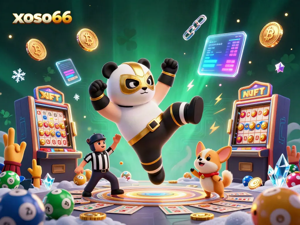 xoso66 players engage with exciting lottery games in a vibrant casino scene.