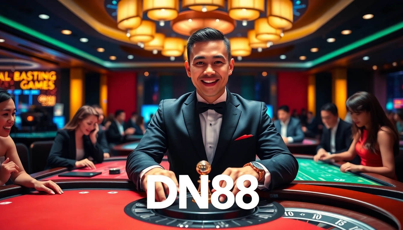 Experience thrilling gaming at DN88 with vibrant casino atmosphere and live dealers.