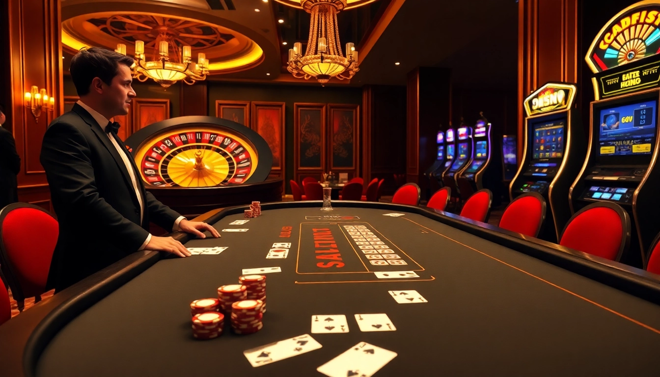 Winning at the blackjack table in a luxurious casino setting related to https://79king.hiphop/ for a thrilling gambling experience.