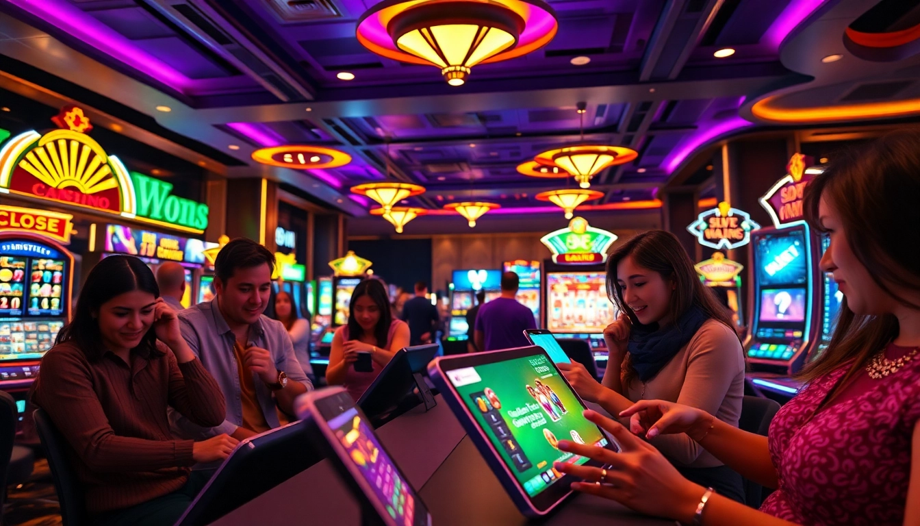 Engaging online casino experience illustrating players enjoying diverse games on Slvip platform