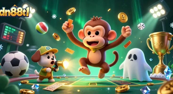 Experience the excitement of casino games with dn88t1 as the playful monkey juggles golden treasures.