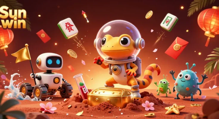 Experience the thrill of the Sun win casino with a Martian gecko and dynamic golden themes.