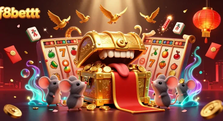 Experience riches with f8bettt at a vibrant casino treasure scene featuring dynamic gameplay elements.