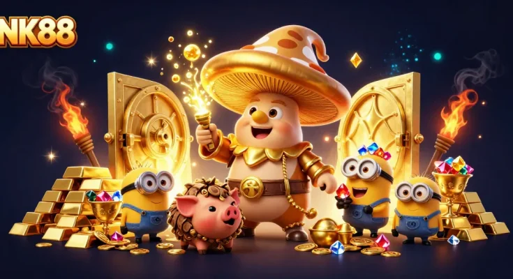 Join NK88 for thrilling treasure hunts and wins with magical elements and gold treasures.